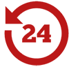 24 Stunden Erreichbarkeit
